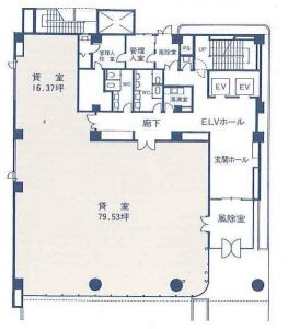 日本興亜千葉ビル　平面図