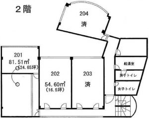 DOGO津田沼ビル2階図面